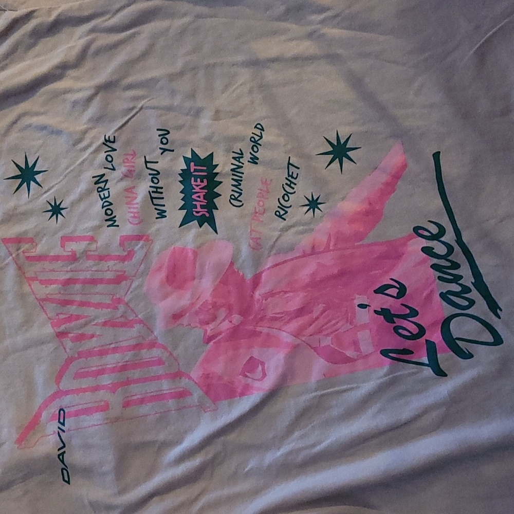 NWT David Bowie official band tee ♥ "Let's Dance" 100% cotton